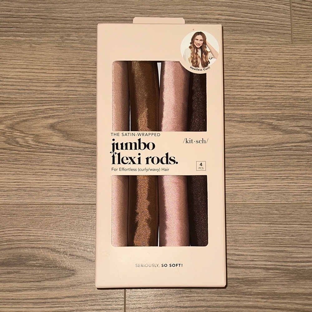 Kitsch Jumbo Flexi Rods - Pink, Brown, Cream